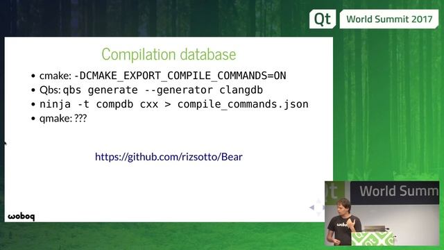 QtWS17 - Improve your productivity with Clang tools. Olivier Goffart, Woboq GmbH смотреть онлайн