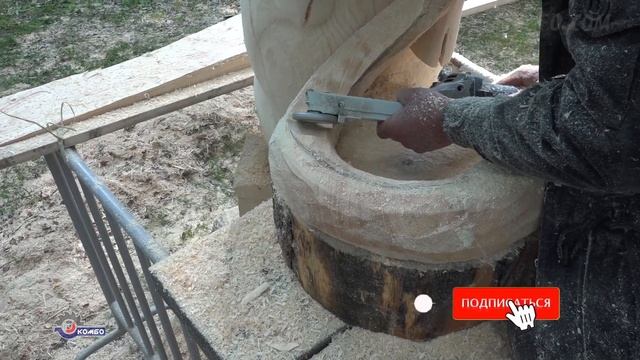 Создание рогов из дерева для скульптуры. Болгарка по дереву Комбо Wood и фрезы Комбо Карбид. смотреть онлайн