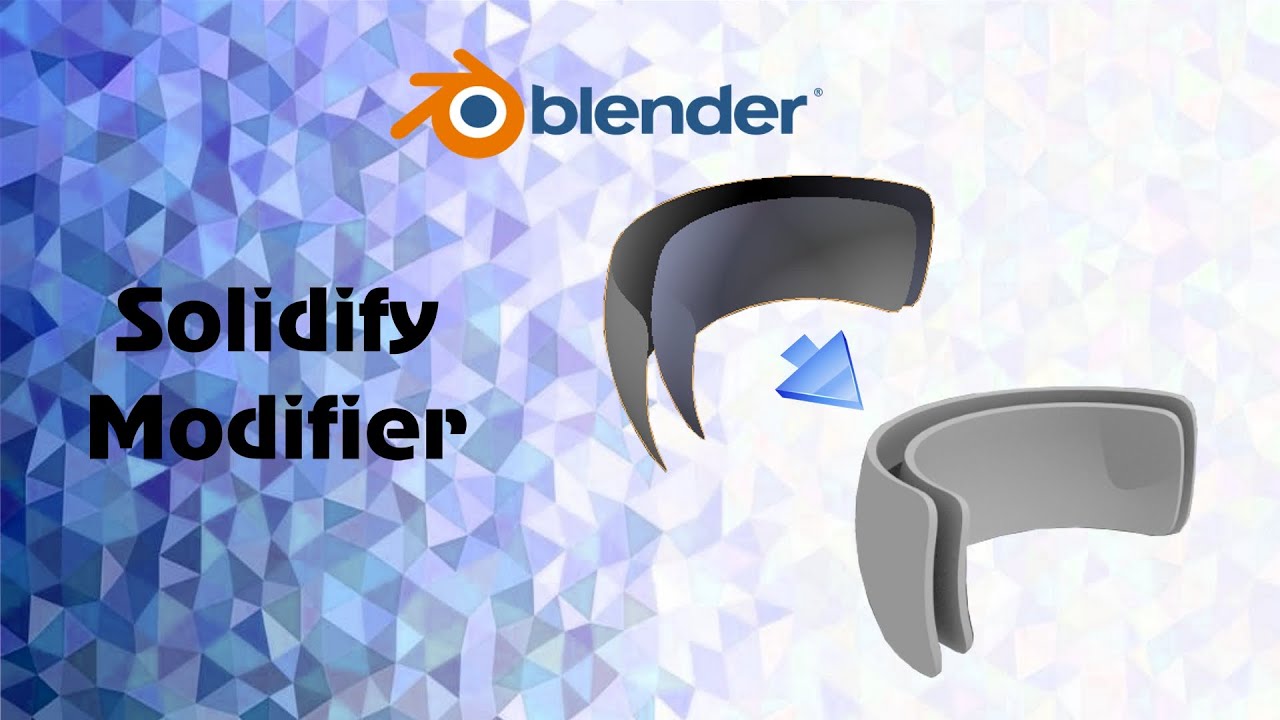 BlenderSolidify Modifier на русском смотреть онлайн