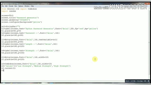How to create an ||Password generator|| using tkinter module in python смотреть онлайн