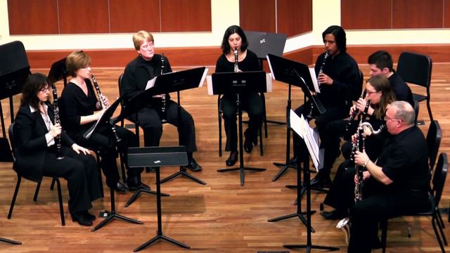 Chicago Clarinet Ensemble and NEIU Clarinet Studio: Paquito by Andy Scott, live performance смотреть онлайн