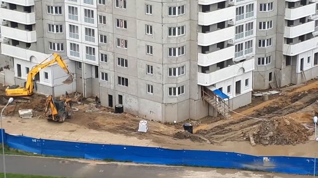 Строительство корпуса 1 ЖК Новая Каменка от 14.05.19. смотреть онлайн