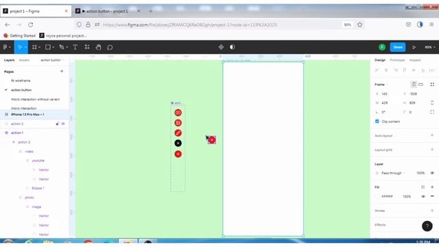 Create an action menu with smart animate in figma смотреть онлайн