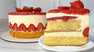 Лёгкий и Освежающий Клубничный Торт «Фрезье» с Ноткой Апельсина