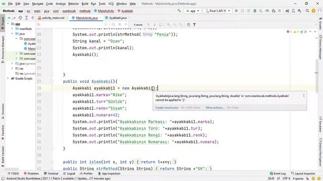 Android Mobil Programlama Dersleri Java & Kotlin #19 Java Constructor (Yapıcı Metod) #AndroidStudio смотреть онлайн