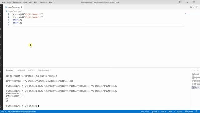 Python Tip: Take Multiple User Inputs Using Single Statement смотреть онлайн