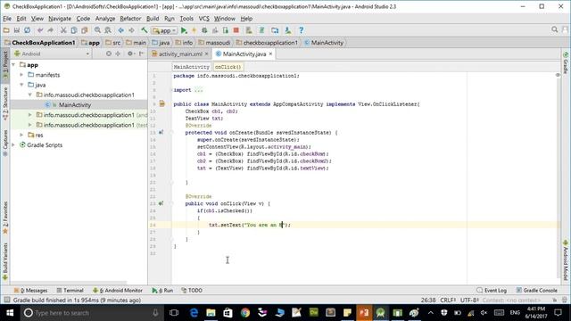 Mobile App and Java Check Box смотреть онлайн