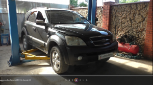 Замена крестовины переднего кардана на Киа Соренто 2005  Kia Sorento 2,5