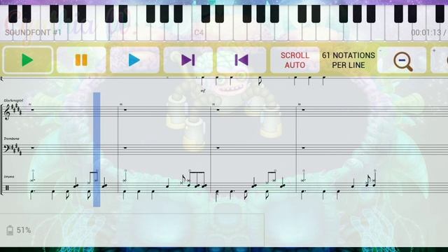 Learn how to play Grumpyre, Reebro, Jeeode and Humbug - My Singing Monsters - piano/drums tutorial смотреть онлайн