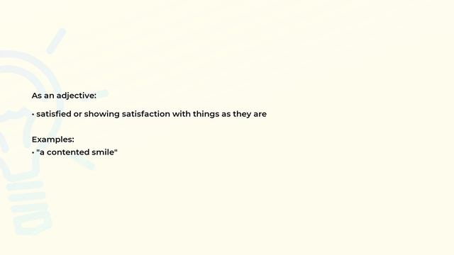 What is the meaning of the word CONTENTED? смотреть онлайн