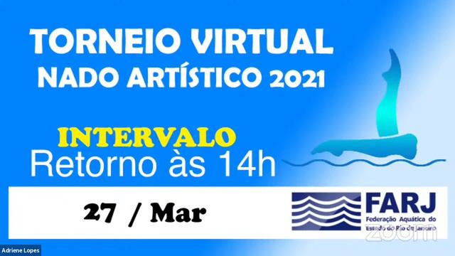 Torneio Virtual FARJ de Nado Artístico 2021 смотреть онлайн