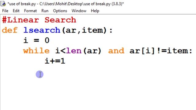 #6.3 Data Structure | Part-1 Linear List | Linear Search in Python | Algorithm + Code with Example смотреть онлайн