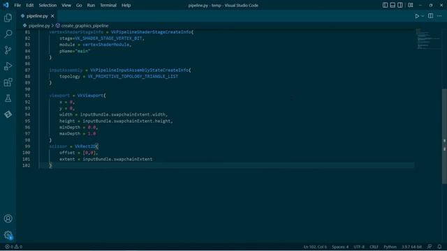 Vulkan with Python 11: Graphics Pipeline Creation смотреть онлайн