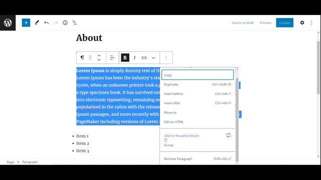 Adding Text Content to WordPress Pages Block Editor смотреть онлайн