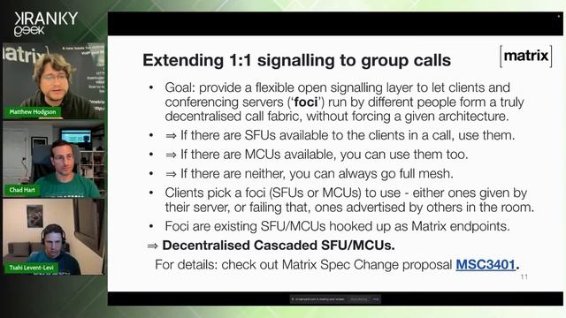 Extending Matrix’s E2EE calls to multiparty смотреть онлайн