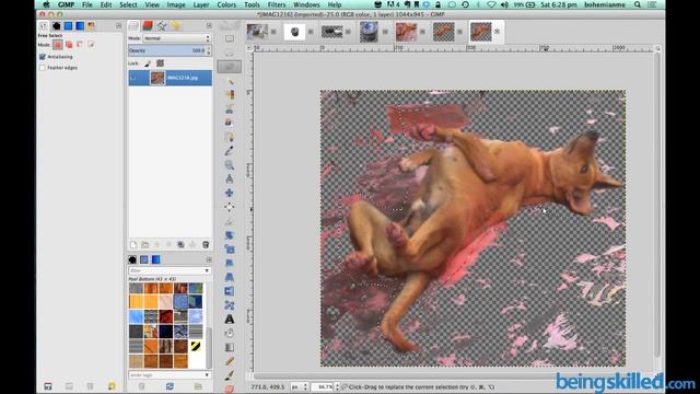 Gimp : How to use Fuzzy Select Tool / Magic Wand tool ? How to crop an image in Gimp ? смотреть онлайн