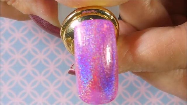 Beauty Big Bang Fuschia Holo Stamped with Royal Blue смотреть онлайн