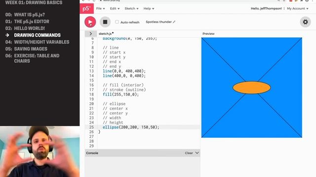 CP1: Drawing Basics in P5JS – Drawing Commands смотреть онлайн