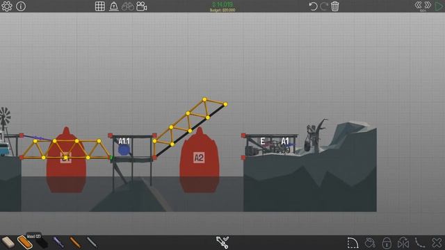Poly Bridge Level 2 - 13 Fast and Easy смотреть онлайн