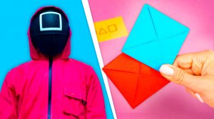 Игра в Кальмара  Как сделать игру Ттакджи из бумаги  Diy squid game.