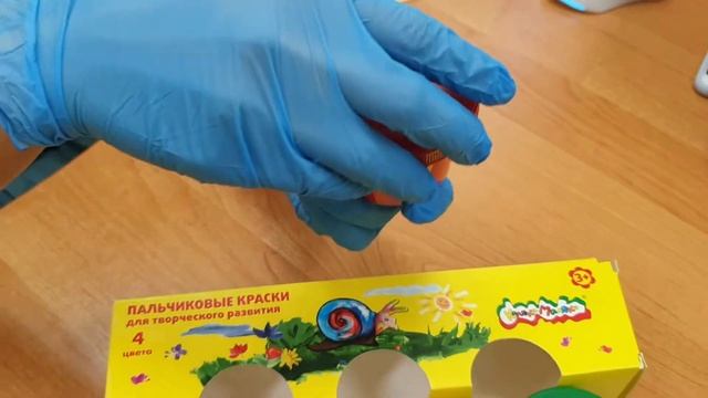 Краски пальчиковые 4цв 110мл Каляка Маляка ПККМ04 смотреть онлайн