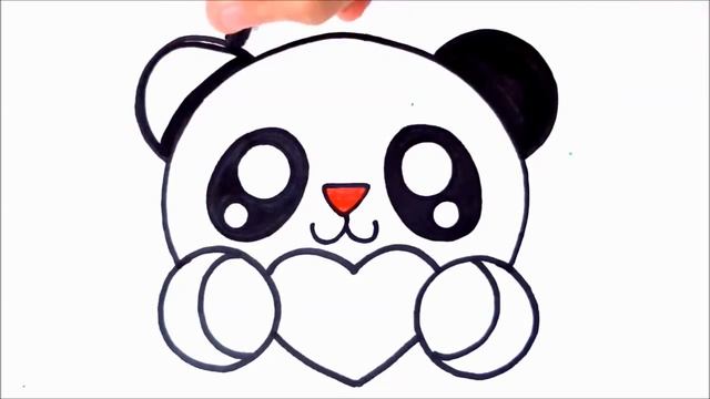 How to Draw a panda | como desenhar um panda | como dibujar un panda | DIBUJOS KAWAII смотреть онлайн
