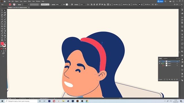 Как нарисовать иллюстрацию в Adobe Illustrator \ How To Draw An Illustration In Adobe Illustrator