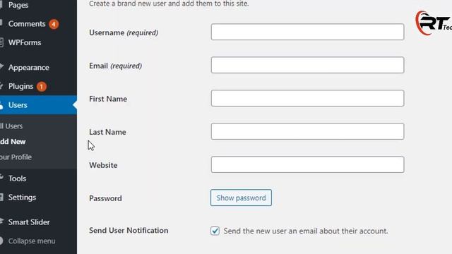 How to Add New Users To Your WordPress Site? || Lecture # 16 || RofiTech смотреть онлайн