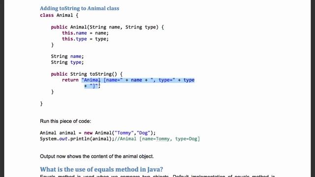 11 toString method смотреть онлайн