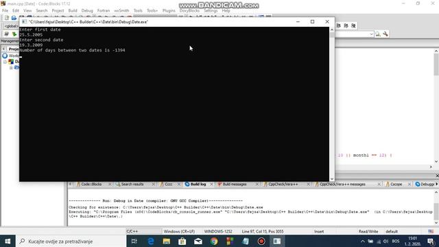 C++ Program that calculates number of days between two dates (with download link) смотреть онлайн