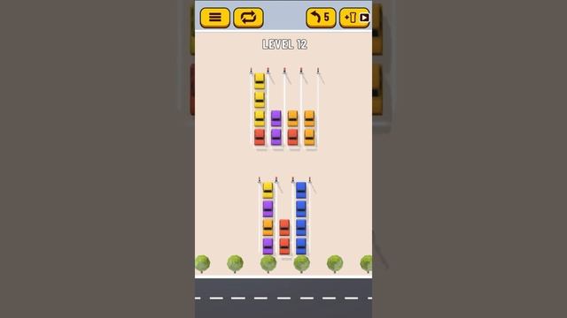 Sort Car Puzzle Level 12 смотреть онлайн
