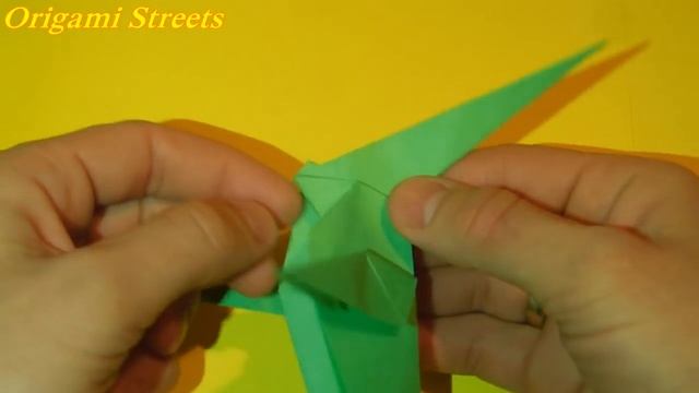 Как сделать динозавра из бумаги. Оригами Динозавр из бумаги. смотреть онлайн