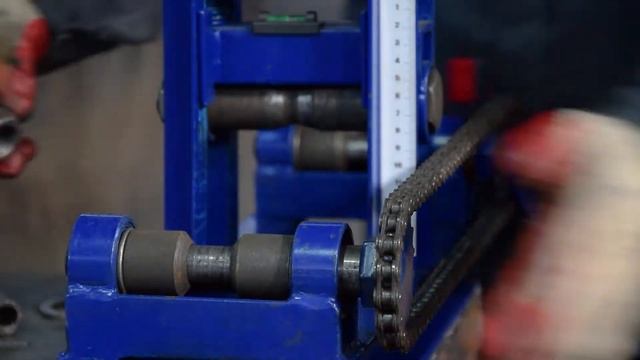 Правильно согнуть круглую трубу Ду-40 валами с угловой проточкой на трубогибе Цепон ПРО. смотреть онлайн