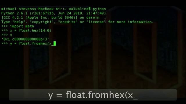 Python - hex, fromhex смотреть онлайн