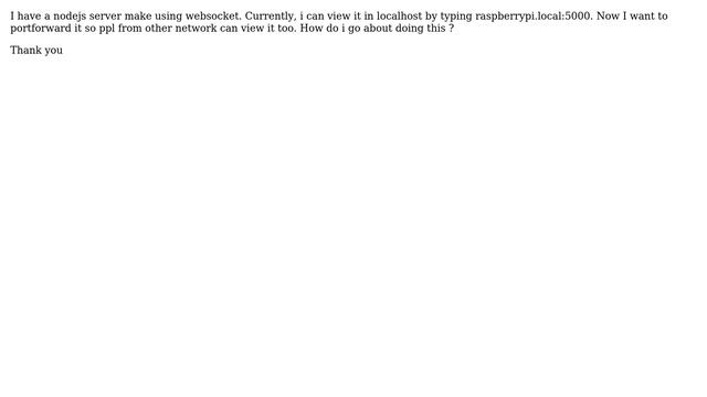 Raspberry Pi: Raspberry pi port forwarding with nodejs server смотреть онлайн