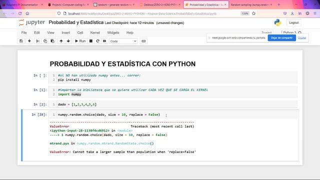 Python Zero 2 Hero (Finance & Data Science ) - Clase 5 - Probabilidad y Estadística - Parte 1 смотреть онлайн