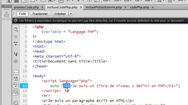 Langage PHP: Ecriture du code PHP смотреть онлайн