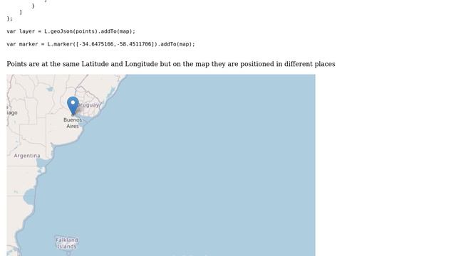 GIS: Error in the positioning of a point with L.GeoJson смотреть онлайн
