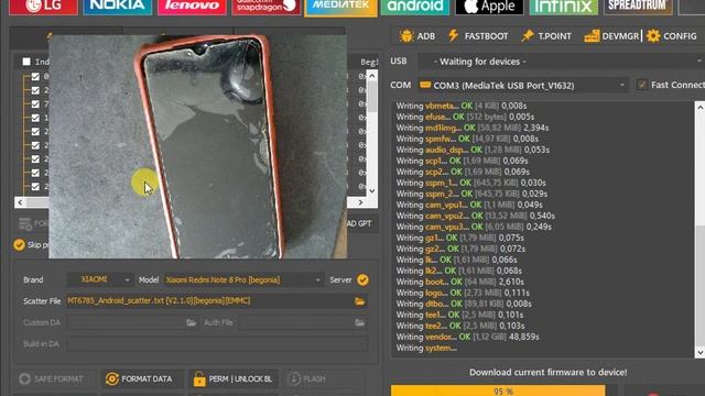 Redmi note 8 pro Разблокировка загрузчика и прошивка / Unlocktool смотреть онлайн