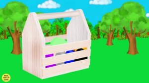 Развивающий мультик для малышей. Цветные яйца с сюрпризами. Учим цвета.