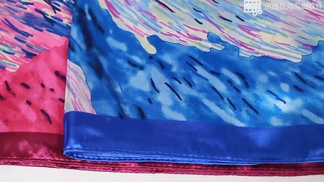 Шелковая шаль с рисунком, атласный квадратный шарф для волос, женский зимний лидер продаж смотреть онлайн