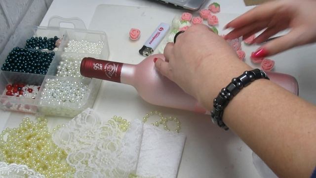 Декор бутылки за 15 минут, Мастер класс! смотреть онлайн