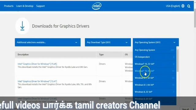 How to Update and Install Intel Graphics Driver for Windows 7/8.1/10 Free Updated 2018 in Tamil смотреть онлайн
