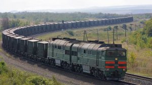 Товарные поезда России - 3 [HD]