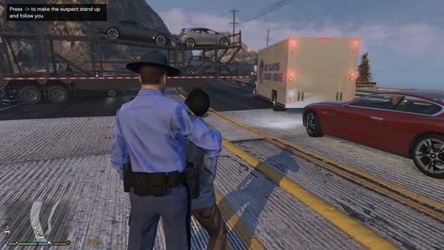 GTA 5 LSPDFR Police Mod 289 |Georgia State Patrol|Truck Driver Blocks Road & Ends High Speed Pursui смотреть онлайн