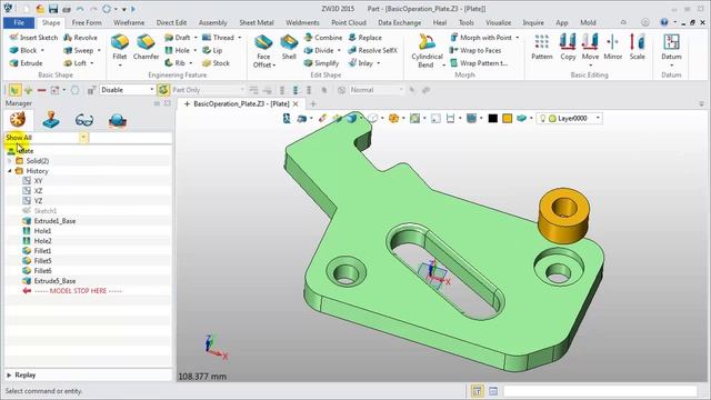 ZW3D CAD Tutorial 2: CAD Mouse Control смотреть онлайн