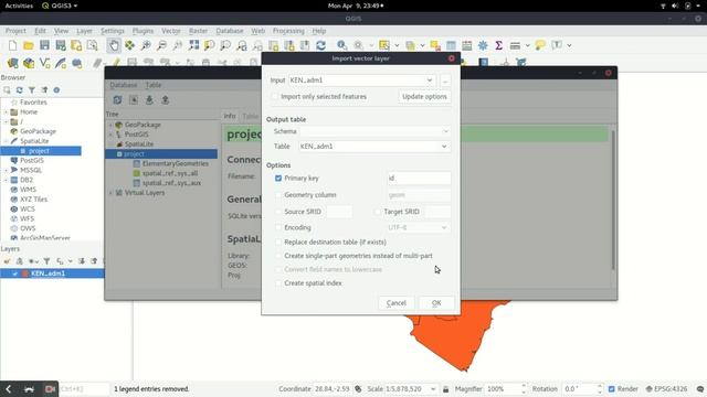 QGIS: SpatiaLite Databases смотреть онлайн