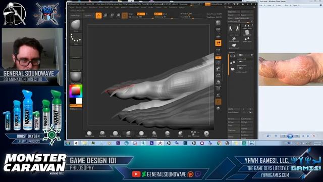 3D Modeling 201 - The "Disco Sucks" Mob-Goblin Sculpting Pt 5 смотреть онлайн