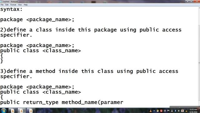 steps for creating package in java. смотреть онлайн
