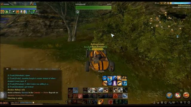 ArcheAge - Silent Forest to Falcorth trade run shortcut with a Timber coupe car смотреть онлайн